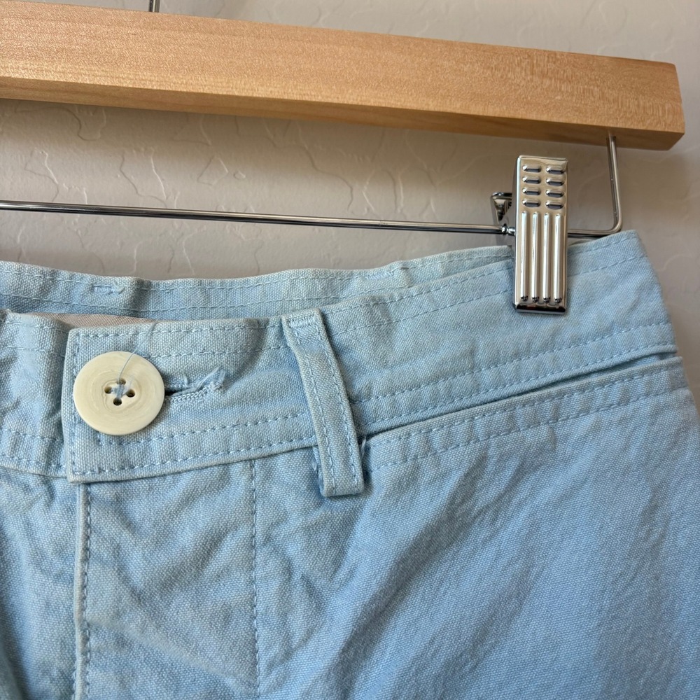 Jesse Kamm Sailor Pants Light Blue High Waisted Wide Leg Cotton Canvas Size XS - Picture 6 of 11